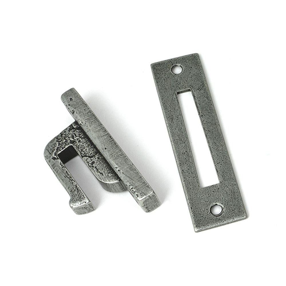 High quality images of the From The Anvil - Pewter Locking Reeded Fastener | Sku. Anvil-52530 | available to order from Trade Door Handles, quick delivery at discounted prices.