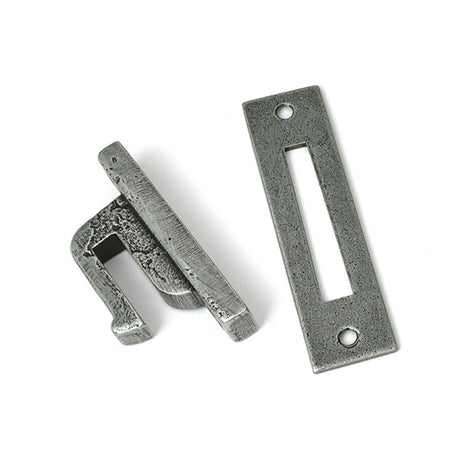 High quality images of the From The Anvil - Pewter Locking Reeded Fastener | Sku. Anvil-52530 | available to order from Trade Door Handles, quick delivery at discounted prices.