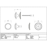 High quality images of the From The Anvil - Matt Black Art Deco Centre Door Knob | Sku. Anvil-52533 | available to order from Trade Door Handles, quick delivery at discounted prices.