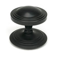 High quality images of the From The Anvil - Matt Black Art Deco Centre Door Knob | Sku. Anvil-52533 | available to order from Trade Door Handles, quick delivery at discounted prices.