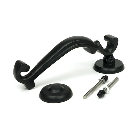 High quality images of the From The Anvil - Matt Black Doctors Door Knocker | Sku. Anvil-52534 | available to order from Trade Door Handles, quick delivery at discounted prices.