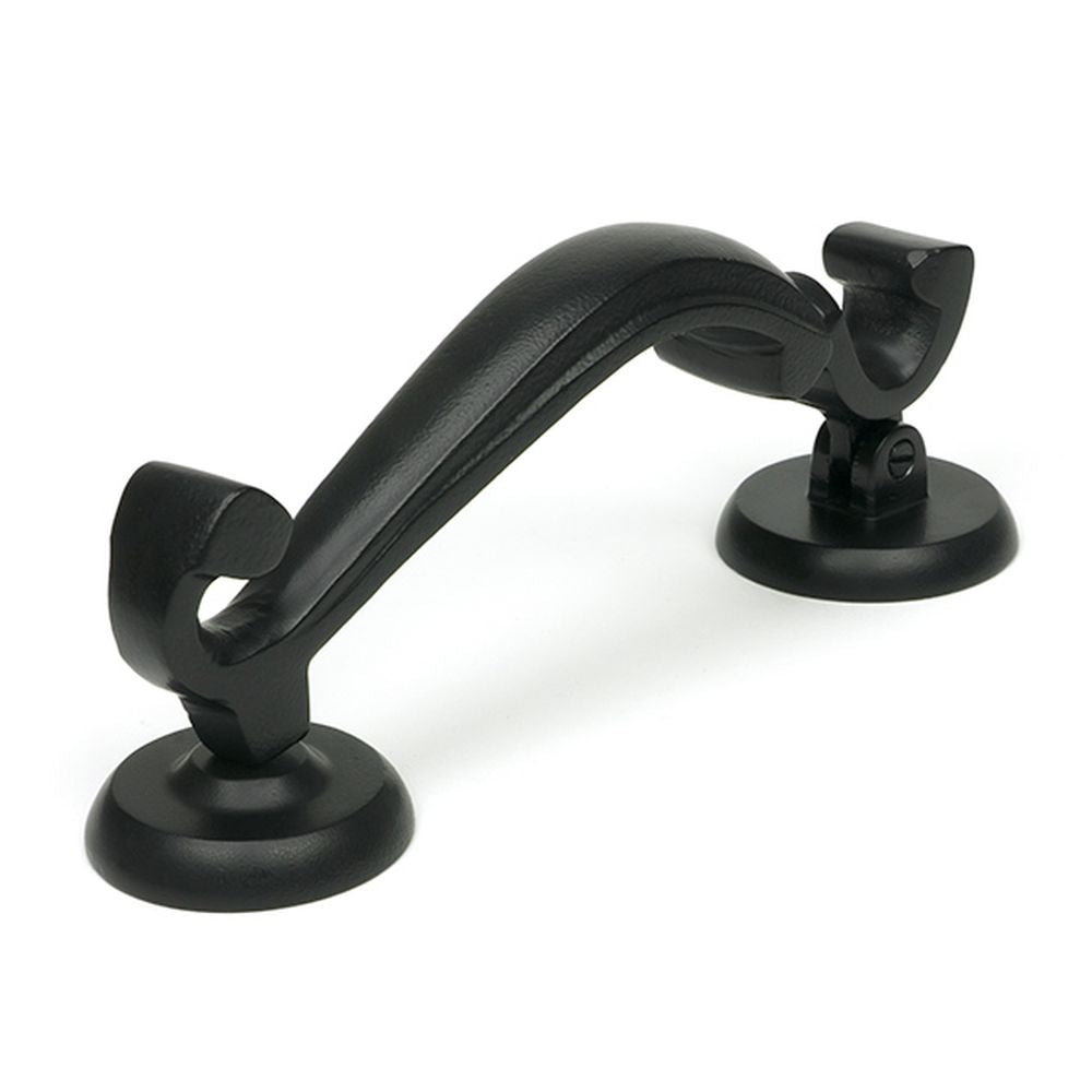 High quality images of the From The Anvil - Matt Black Doctors Door Knocker | Sku. Anvil-52534 | available to order from Trade Door Handles, quick delivery at discounted prices.
