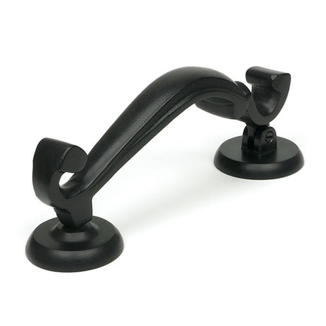 High quality images of the From The Anvil - Matt Black Doctors Door Knocker | Sku. Anvil-52534 | available to order from Trade Door Handles, quick delivery at discounted prices.