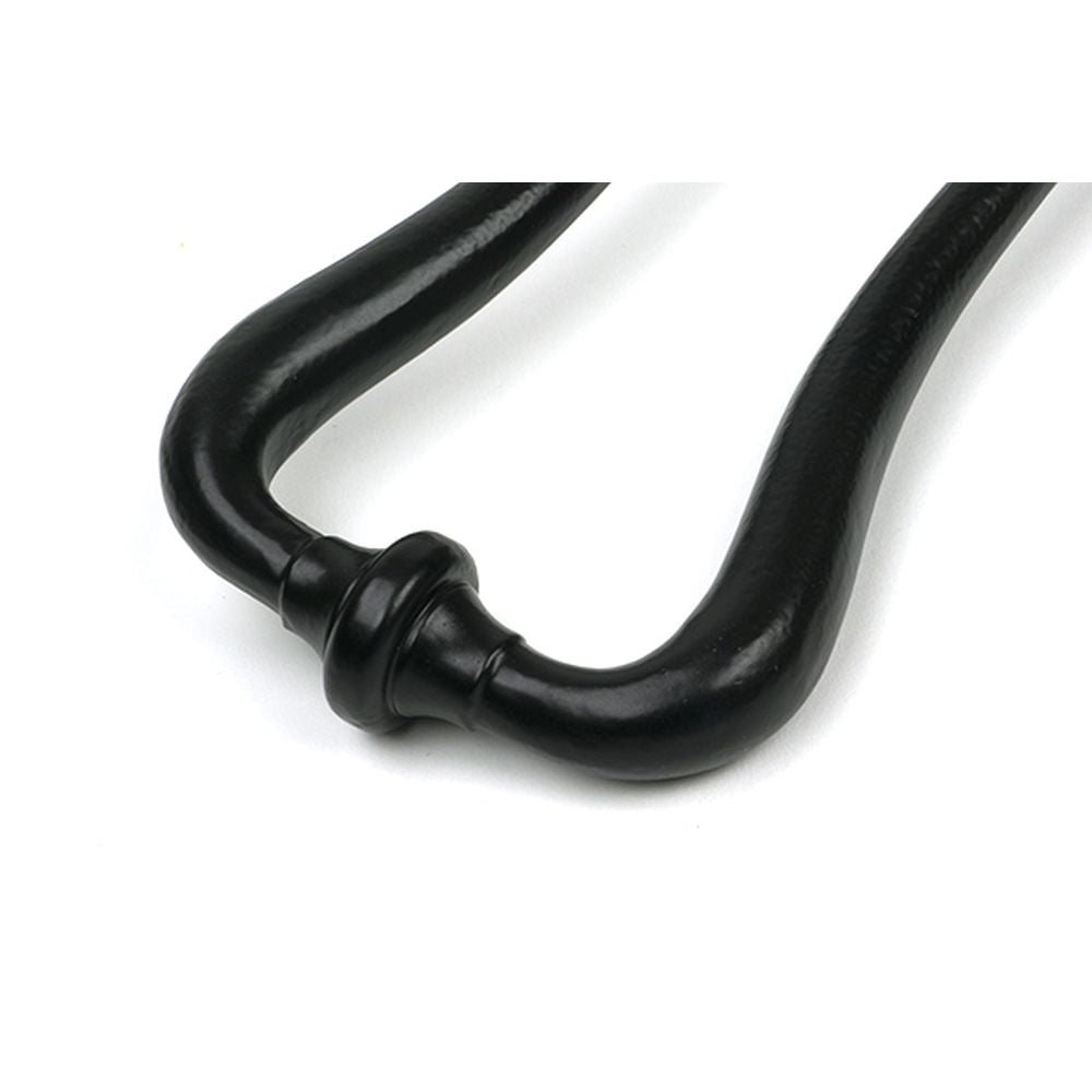 High quality images of the From The Anvil - Matt Black Slimline Art Deco Door Knocker | Sku. Anvil-52535 | available to order from Trade Door Handles, quick delivery at discounted prices.