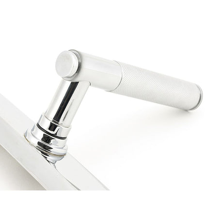 High quality images of the From The Anvil - Polished Chrome Brompton Slimline Lever Espag. Latch Set | Sku. Anvil-52537 | available to order from Trade Door Handles, quick delivery at discounted prices.