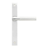 High quality images of the From The Anvil - Polished Chrome Brompton Slimline Lever Espag. Latch Set | Sku. Anvil-52537 | available to order from Trade Door Handles, quick delivery at discounted prices.