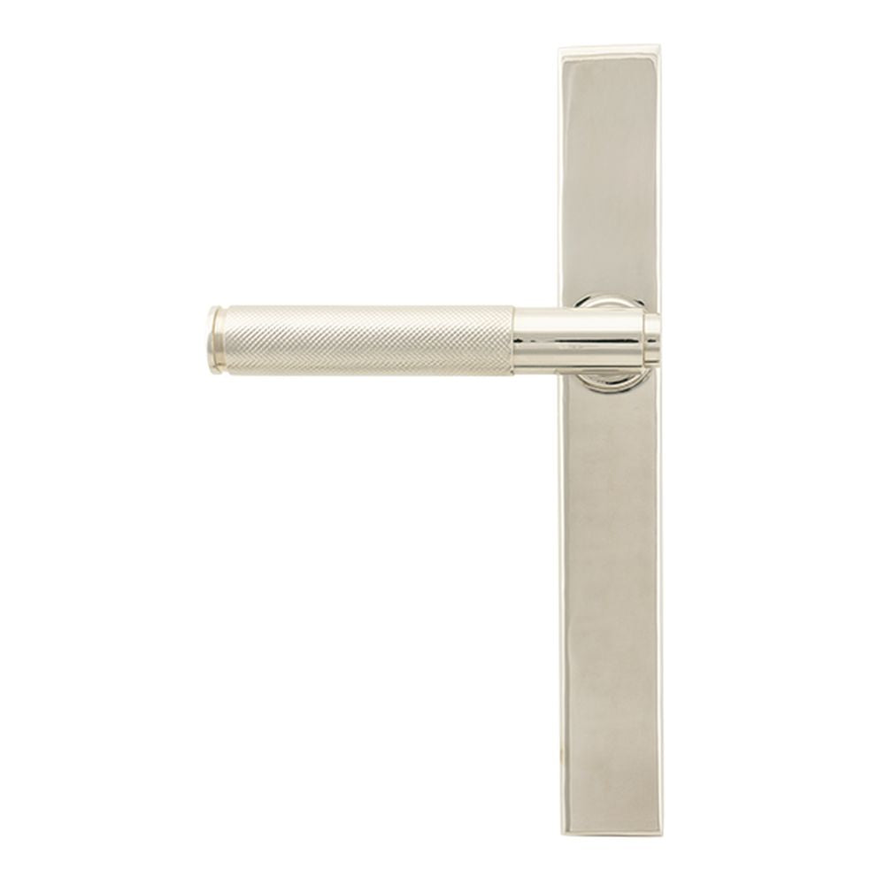High quality images of the From The Anvil - Polished Nickel Brompton Slimline Lever Espag. Latch Set | Sku. Anvil-52538 | available to order from Trade Door Handles, quick delivery at discounted prices.