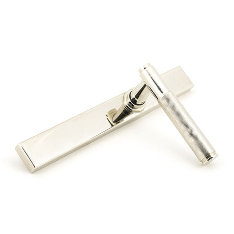 High quality images of the From The Anvil - Polished Nickel Brompton Slimline Lever Espag. Latch Set | Sku. Anvil-52538 | available to order from Trade Door Handles, quick delivery at discounted prices.