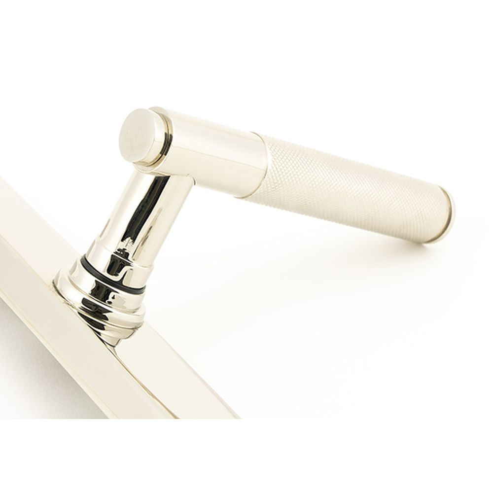 High quality images of the From The Anvil - Polished Nickel Brompton Slimline Lever Espag. Latch Set | Sku. Anvil-52538 | available to order from Trade Door Handles, quick delivery at discounted prices.