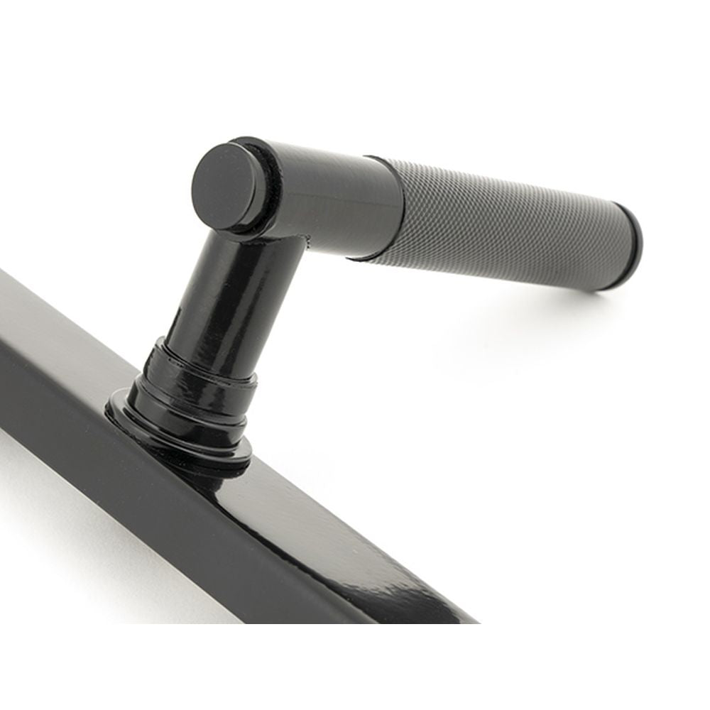 High quality images of the From The Anvil - Black Brompton Slimline Lever Espag. Latch Set | Sku. Anvil-52539 | available to order from Trade Door Handles, quick delivery at discounted prices.