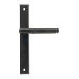 High quality images of the From The Anvil - Black Brompton Slimline Lever Espag. Latch Set | Sku. Anvil-52539 | available to order from Trade Door Handles, quick delivery at discounted prices.