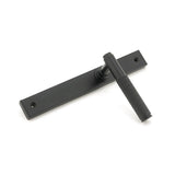 High quality images of the From The Anvil - Matt Black Brompton Slimline Lever Espag. Latch Set | Sku. Anvil-52540 | available to order from Trade Door Handles, quick delivery at discounted prices.