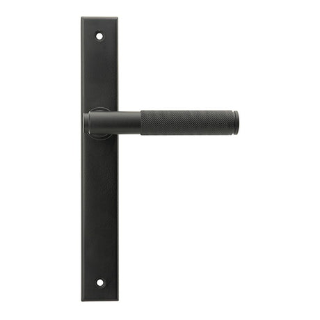 High quality images of the From The Anvil - Matt Black Brompton Slimline Lever Espag. Latch Set | Sku. Anvil-52540 | available to order from Trade Door Handles, quick delivery at discounted prices.