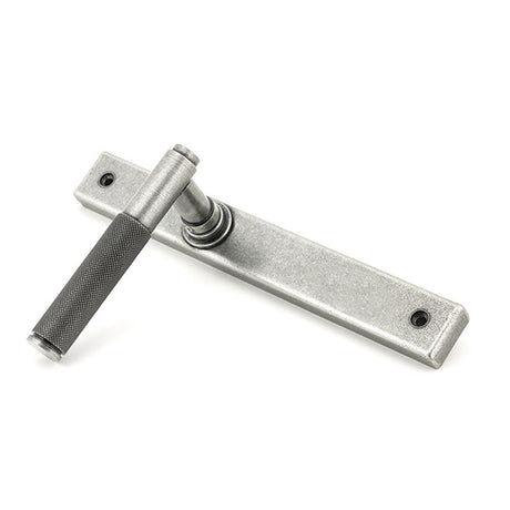 High quality images of the From The Anvil - Pewter Brompton Slimline Lever Espag. Latch Set | Sku. Anvil-52541 | available to order from Trade Door Handles, quick delivery at discounted prices.