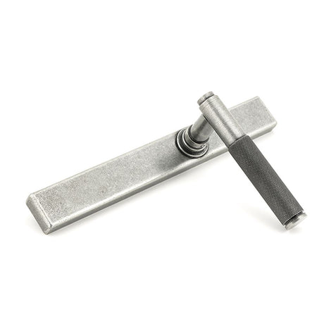 High quality images of the From The Anvil - Pewter Brompton Slimline Lever Espag. Latch Set | Sku. Anvil-52541 | available to order from Trade Door Handles, quick delivery at discounted prices.
