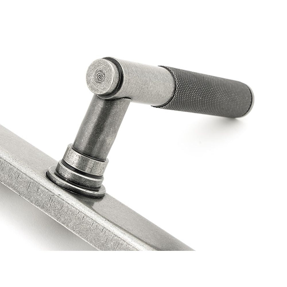High quality images of the From The Anvil - Pewter Brompton Slimline Lever Espag. Latch Set | Sku. Anvil-52541 | available to order from Trade Door Handles, quick delivery at discounted prices.