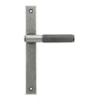 High quality images of the From The Anvil - Pewter Brompton Slimline Lever Espag. Latch Set | Sku. Anvil-52541 | available to order from Trade Door Handles, quick delivery at discounted prices.