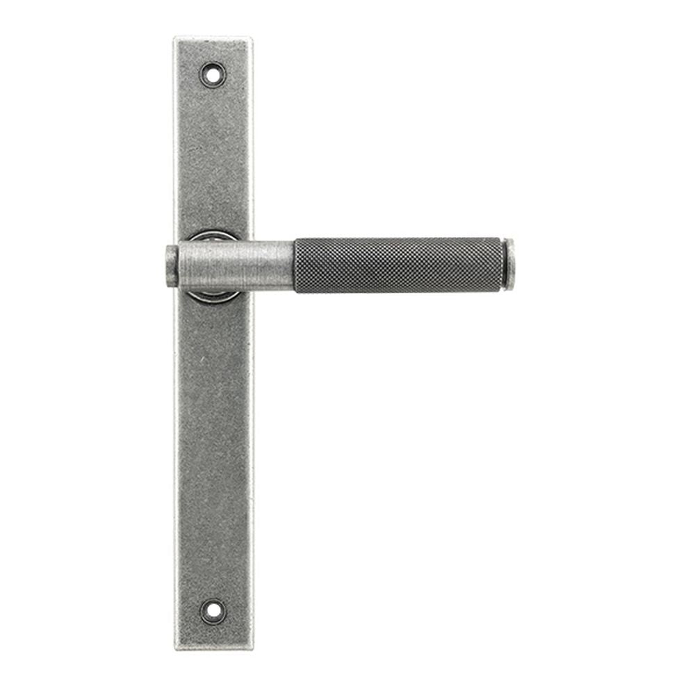 High quality images of the From The Anvil - Pewter Brompton Slimline Lever Espag. Latch Set | Sku. Anvil-52541 | available to order from Trade Door Handles, quick delivery at discounted prices.