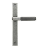 High quality images of the From The Anvil - Pewter Brompton Slimline Lever Espag. Latch Set | Sku. Anvil-52541 | available to order from Trade Door Handles, quick delivery at discounted prices.