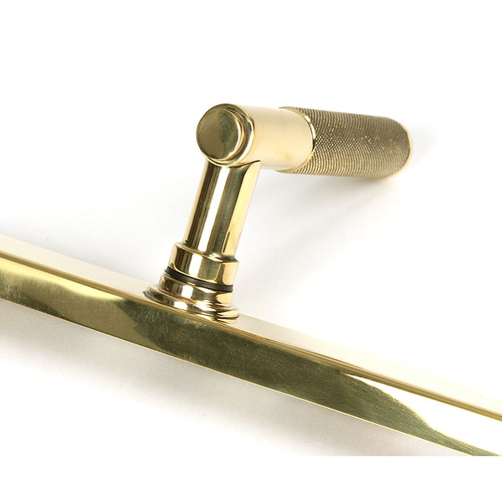High quality images of the From The Anvil - Polished Brass Brompton Slimline Lever Espag. Latch Set | Sku. Anvil-52542 | available to order from Trade Door Handles, quick delivery at discounted prices.
