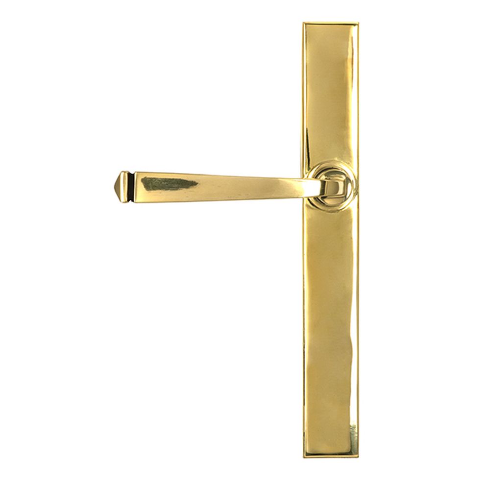 High quality images of the From The Anvil - Polished Brass Avon Slimline Lever Espag. Latch Set | Sku. Anvil-52543 | available to order from Trade Door Handles, quick delivery at discounted prices.