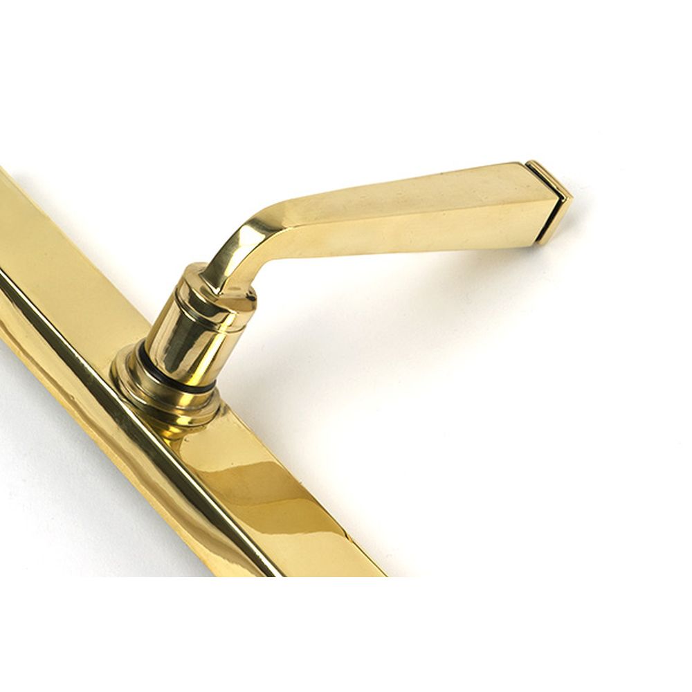 High quality images of the From The Anvil - Polished Brass Avon Slimline Lever Espag. Latch Set | Sku. Anvil-52543 | available to order from Trade Door Handles, quick delivery at discounted prices.