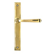 High quality images of the From The Anvil - Polished Brass Avon Slimline Lever Espag. Latch Set | Sku. Anvil-52543 | available to order from Trade Door Handles, quick delivery at discounted prices.