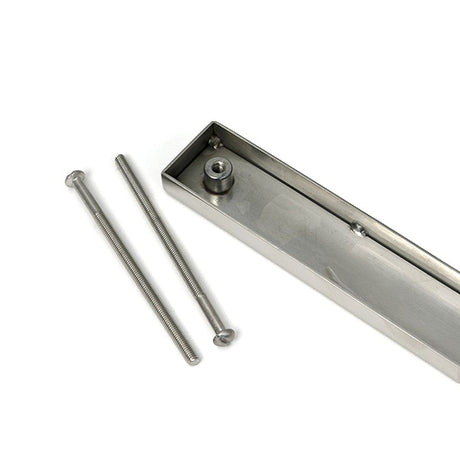 High quality images of the From The Anvil - Polished Marine SS (316) Slimline External Blank Plate (Each) | Sku. Anvil-52570 | available to order from Trade Door Handles, quick delivery at discounted prices.