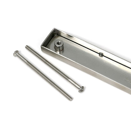 High quality images of the From The Anvil - Satin Marine SS (316) Slimline External Blank Plate (Each) | Sku. Anvil-52571 | available to order from Trade Door Handles, quick delivery at discounted prices.