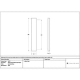 High quality images of the From The Anvil - Burnished Brass Slimline External Blank Plate (Each) | Sku. Anvil-52577 | available to order from Trade Door Handles, quick delivery at discounted prices.