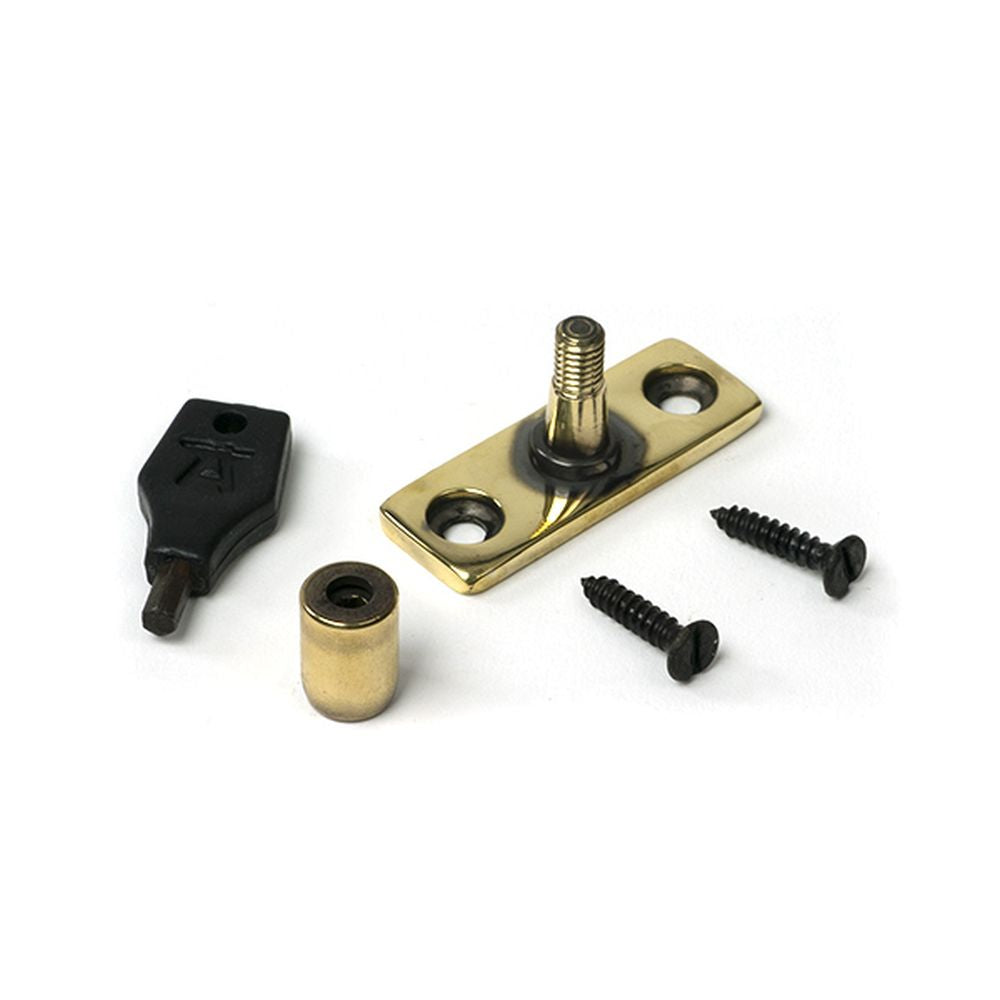 High quality images of the From The Anvil - Aged Brass Locking Stay Pin | Sku. Anvil-52585 | available to order from Trade Door Handles, quick delivery at discounted prices.