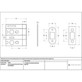 High quality images of the From The Anvil - 2mm Intumescent Pack for Anvil 2Â½" & 3" Heavy Duty Deadbolts (FD 60) | Sku. Anvil-52596 | available to order from Trade Door Handles, quick delivery at discounted prices.