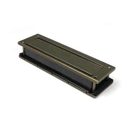 High quality images of the From The Anvil - Burnished Brass Traditional Letterbox | Sku. Anvil-52604 | available to order from Trade Door Handles, quick delivery at discounted prices.