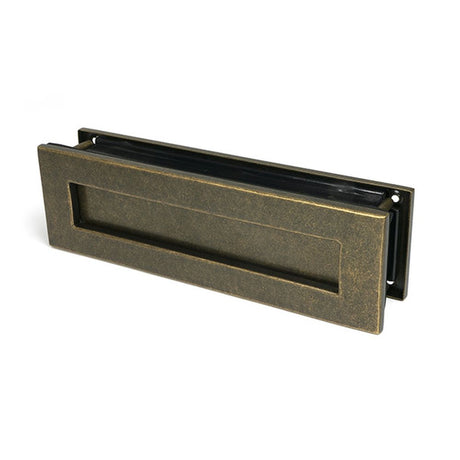 High quality images of the From The Anvil - Burnished Brass Traditional Letterbox | Sku. Anvil-52604 | available to order from Trade Door Handles, quick delivery at discounted prices.