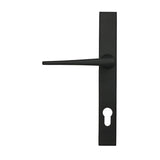 High quality images of the From The Anvil - Matt Black Eaton Slimline Lever Espag. Lock Set | Sku. Anvil-52606 | available to order from Trade Door Handles, quick delivery at discounted prices.