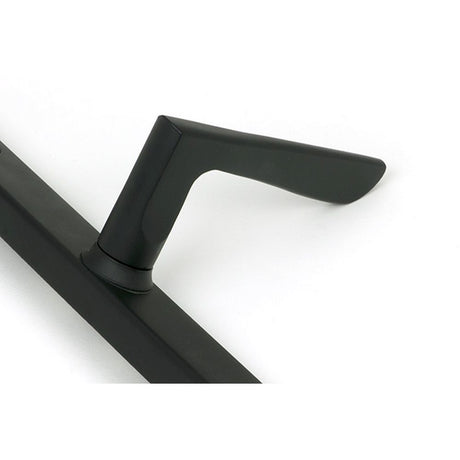 High quality images of the From The Anvil - Matt Black Eaton Slimline Lever Espag. Lock Set | Sku. Anvil-52606 | available to order from Trade Door Handles, quick delivery at discounted prices.