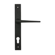 High quality images of the From The Anvil - Matt Black Eaton Slimline Lever Espag. Lock Set | Sku. Anvil-52606 | available to order from Trade Door Handles, quick delivery at discounted prices.