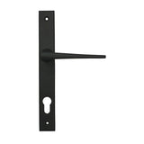 High quality images of the From The Anvil - Matt Black Eaton Slimline Lever Espag. Lock Set | Sku. Anvil-52606 | available to order from Trade Door Handles, quick delivery at discounted prices.