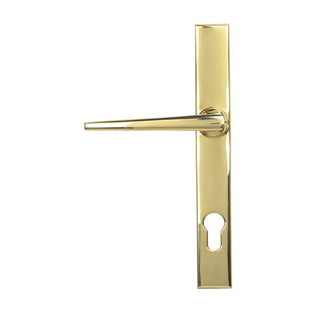 High quality images of the From The Anvil - Polished Brass Eaton Slimline Lever Espag. Lock Set | Sku. Anvil-52607 | available to order from Trade Door Handles, quick delivery at discounted prices.