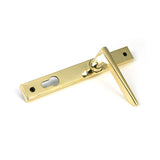 High quality images of the From The Anvil - Polished Brass Eaton Slimline Lever Espag. Lock Set | Sku. Anvil-52607 | available to order from Trade Door Handles, quick delivery at discounted prices.
