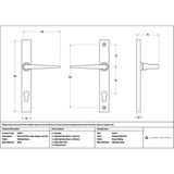 High quality images of the From The Anvil - Polished Brass Eaton Slimline Lever Espag. Lock Set | Sku. Anvil-52607 | available to order from Trade Door Handles, quick delivery at discounted prices.