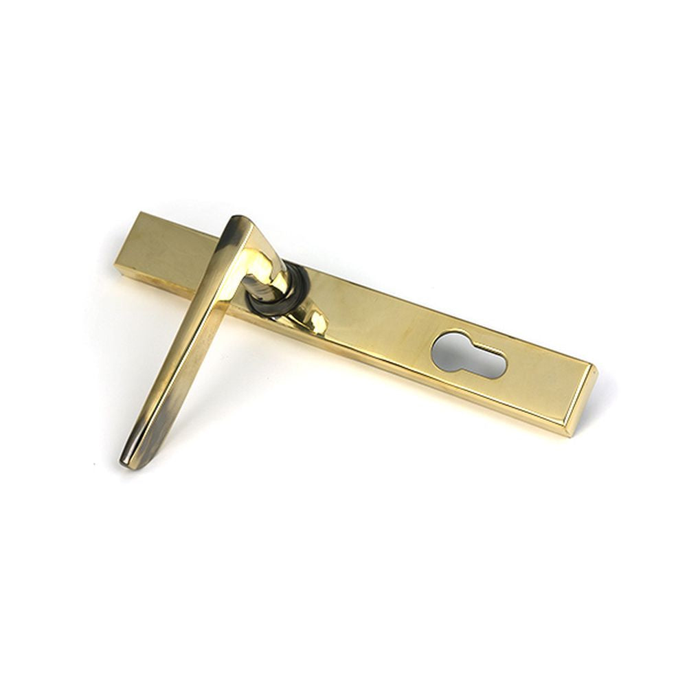 High quality images of the From The Anvil - Aged Brass Eaton Slimline Lever Espag. Lock Set | Sku. Anvil-52608 | available to order from Trade Door Handles, quick delivery at discounted prices.