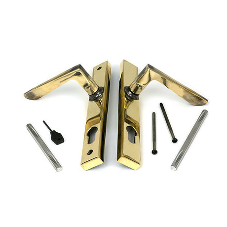 High quality images of the From The Anvil - Aged Brass Eaton Slimline Lever Espag. Lock Set | Sku. Anvil-52608 | available to order from Trade Door Handles, quick delivery at discounted prices.