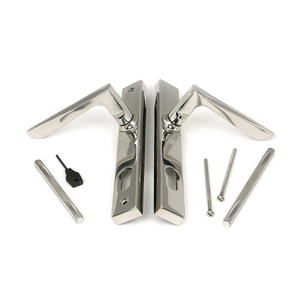 High quality images of the From The Anvil - Polished Marine SS (316) Eaton Slimline Lever Espag. Lock Set | Sku. Anvil-52609 | available to order from Trade Door Handles, quick delivery at discounted prices.