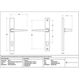 High quality images of the From The Anvil - Polished Marine SS (316) Eaton Slimline Lever Espag. Lock Set | Sku. Anvil-52609 | available to order from Trade Door Handles, quick delivery at discounted prices.