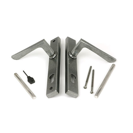 High quality images of the From The Anvil - Pewter Eaton Slimline Lever Espag. Lock Set | Sku. Anvil-52611 | available to order from Trade Door Handles, quick delivery at discounted prices.