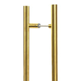 High quality images of the From The Anvil - Aged Brass (316) 0.9m Offset T Bar Handle B2B 32mm Ã˜ | Sku. Anvil-52622 | available to order from Trade Door Handles, quick delivery at discounted prices.