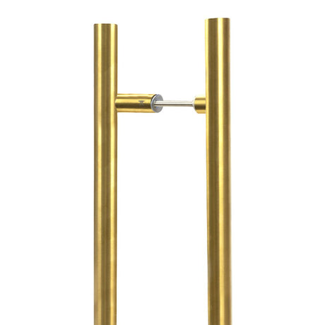 High quality images of the From The Anvil - Aged Brass (316) 0.9m Offset T Bar Handle B2B 32mm Ã˜ | Sku. Anvil-52622 | available to order from Trade Door Handles, quick delivery at discounted prices.