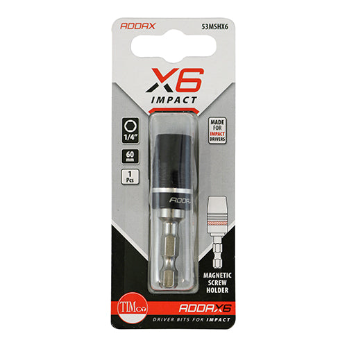 This is an image of Timco - Magnetic Screw Holder 53mm (1 Each Blister Pack) 53MSHX6