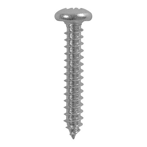 This is an image of Timco - Metal Tapping Screws - PZ - Pan - Self-Tapping - A2 Stainless Steel 5.5 x 25mm - (200 PCS Box) 5525CPASS